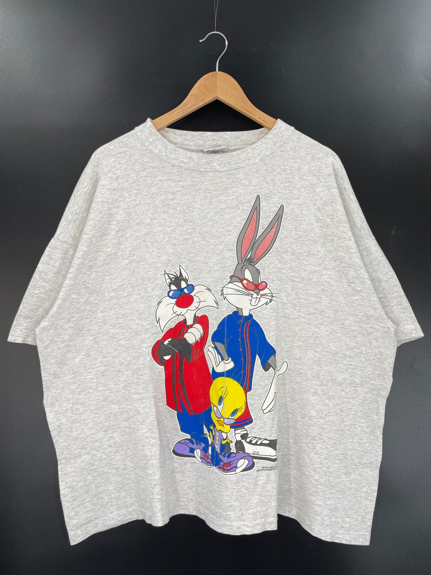 1996 LOONEY TUNES Made in USA Size XXXL Vintage T-Shirt / A4434