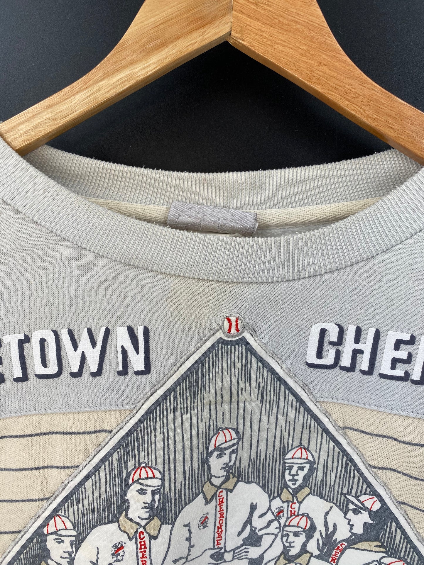 90’s ADIDAS CARLETOWN CHEROKEES Size Approx. XL Vintage Sweat-shirt / 7618