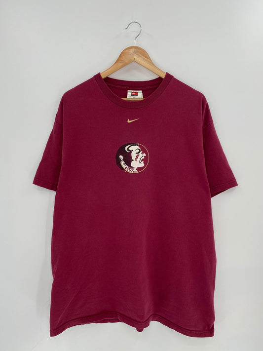 90’s NIKE FSU Size XL Vintage College T-shirt / K8236