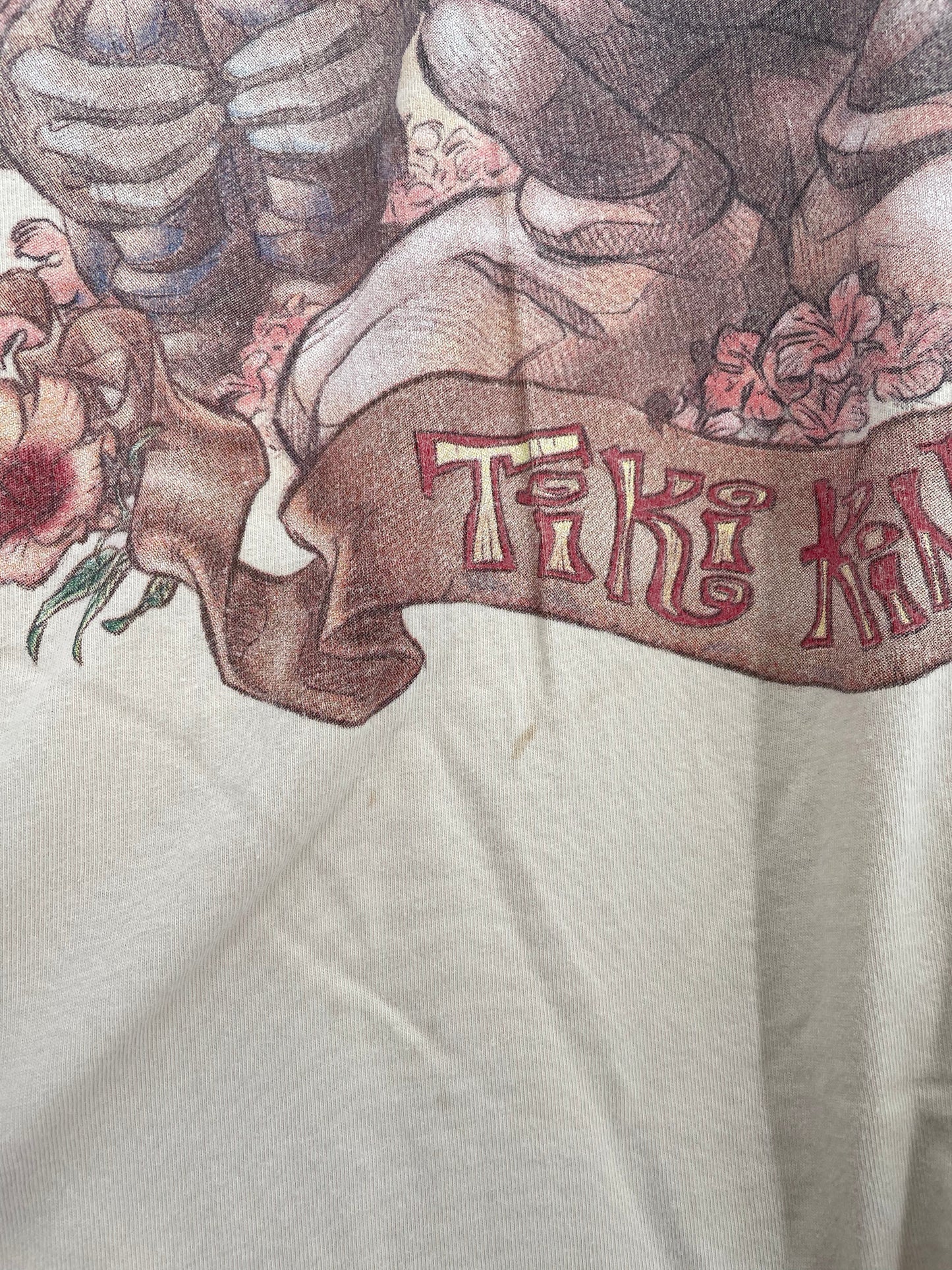 Vintage DISNEY TIKI KINGDOM MICKEY Size No Tag (Approx. XXL) T-Shirt / E372