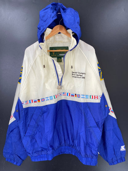 1996 STARTER x Atlanta Olympic 1995 SPECIAL OLYMPICS WORLD GANES Size XL Nylon-Jacket / K4015