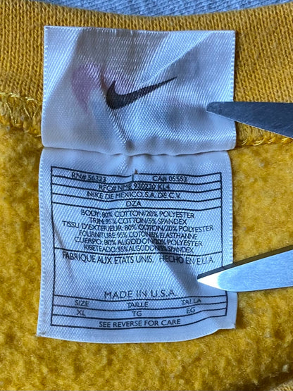 90’s NIKE Mini Swoosh Made in USA Size XL Vintage Sweat-shirt / 8367