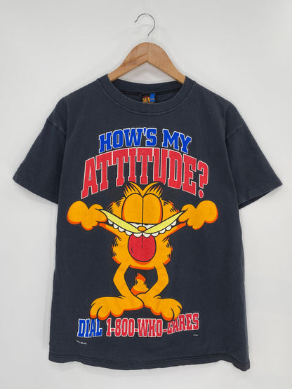 90’s GARFIELD Made in USA Size M Vintage T-shirt / K8419