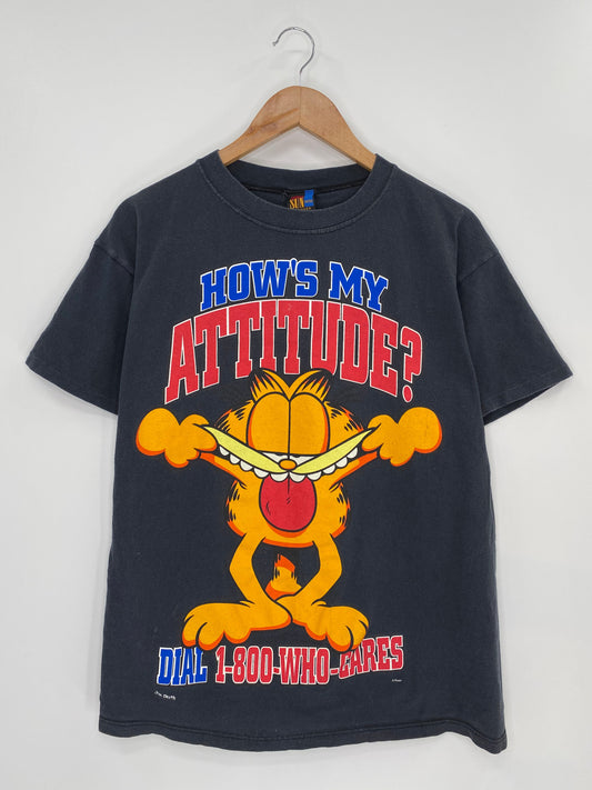 90’s GARFIELD Made in USA Size M Vintage T-shirt / K8419