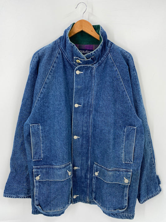 90’s NAUTICA Size XL Denim Jacket  / K4112