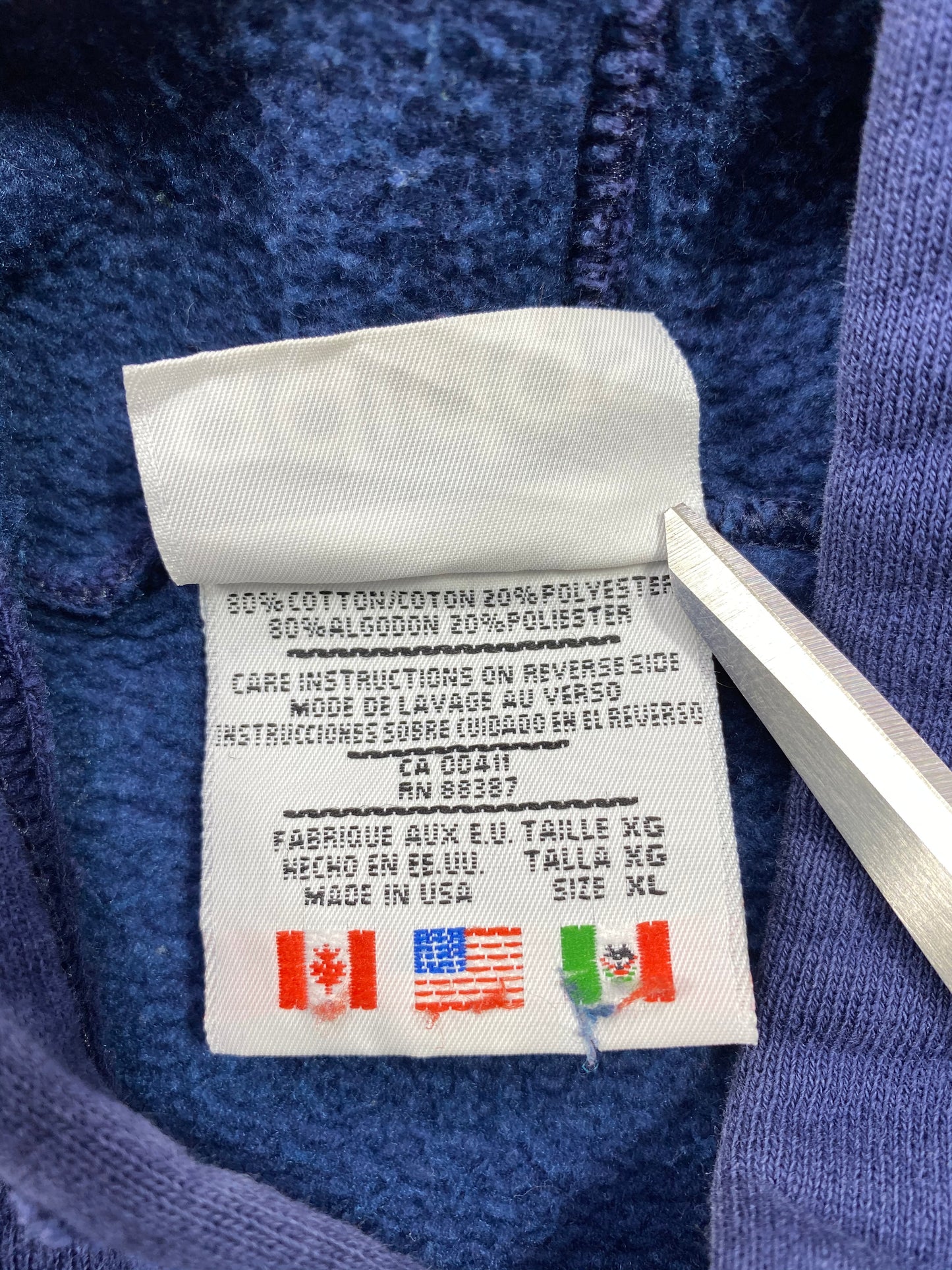 90's ADIDAS Made in USA Size XL Vintage Hoodie Sweat - Shirts / 5871