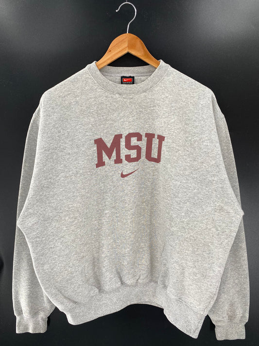 00' NIKE MONTCLAIR STATE UNIVERSITY Size M Vintage Sweat-Shirt / K3386
