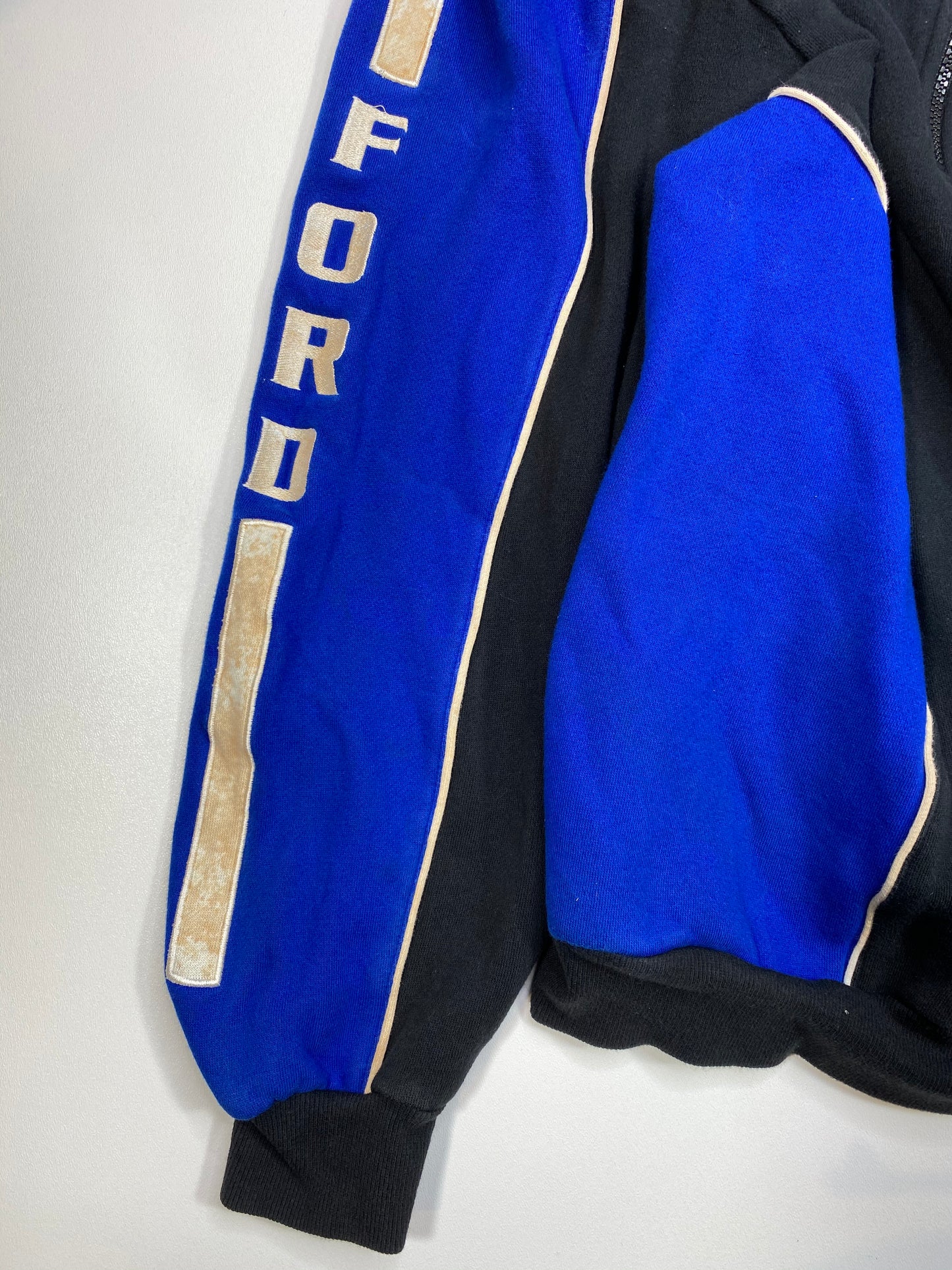 Vintage NASCAR RACING FORD Half-Zip Size M Sweat-Shirt / 5339