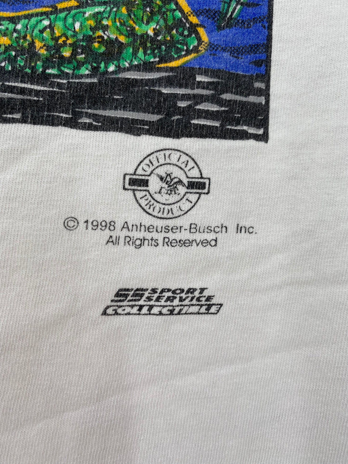 1998’ BUD KING WINGSTON DRAG RACING  Size XL Vintage T-Shirt / 9980