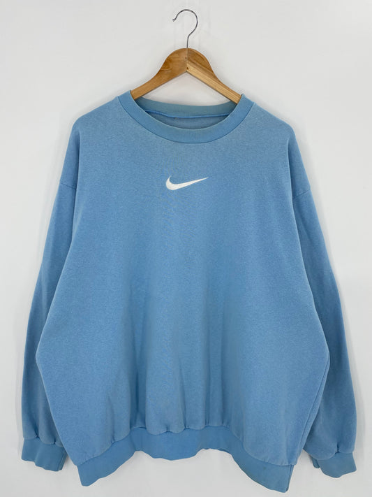 00' NIKE Center Logo Size No Tag (Approx. XXL) Vintage Sweat-shirt / 7480