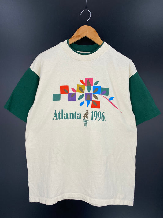 1996 Atlanta Olympic Made in USA Size L Vintage T-shirt / 8732