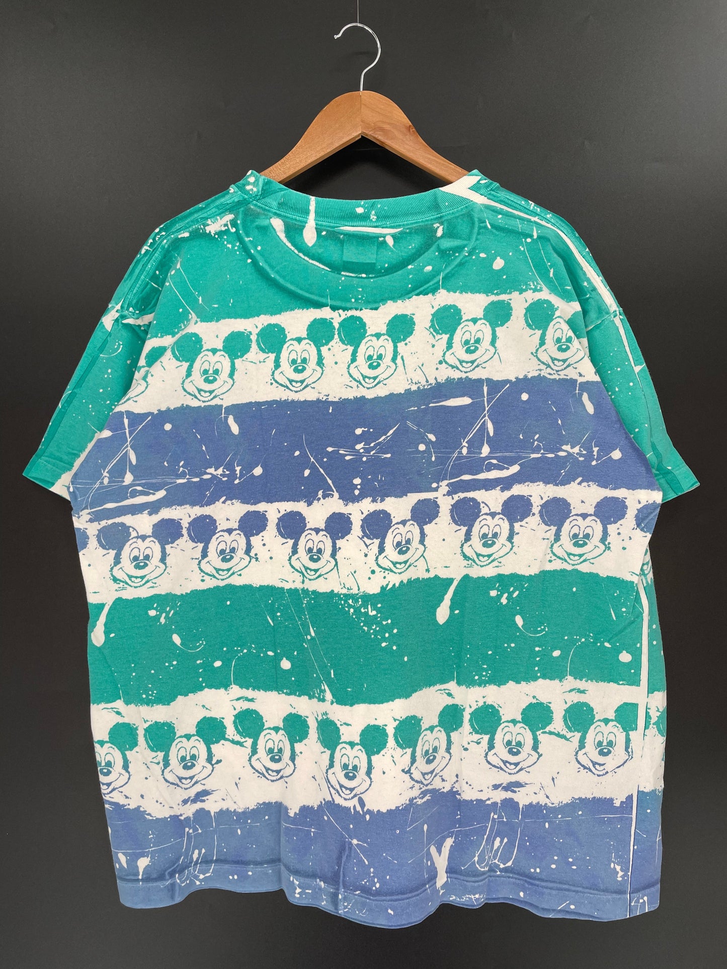 90’s DISNEY MICKEY MADE IN USA Approx. Size XL Vintage T-shirt / A1714