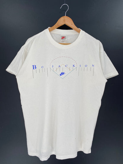 90's  NIKE BO JACK SON Made in USA Size XL Vintage T-Shirts / k717