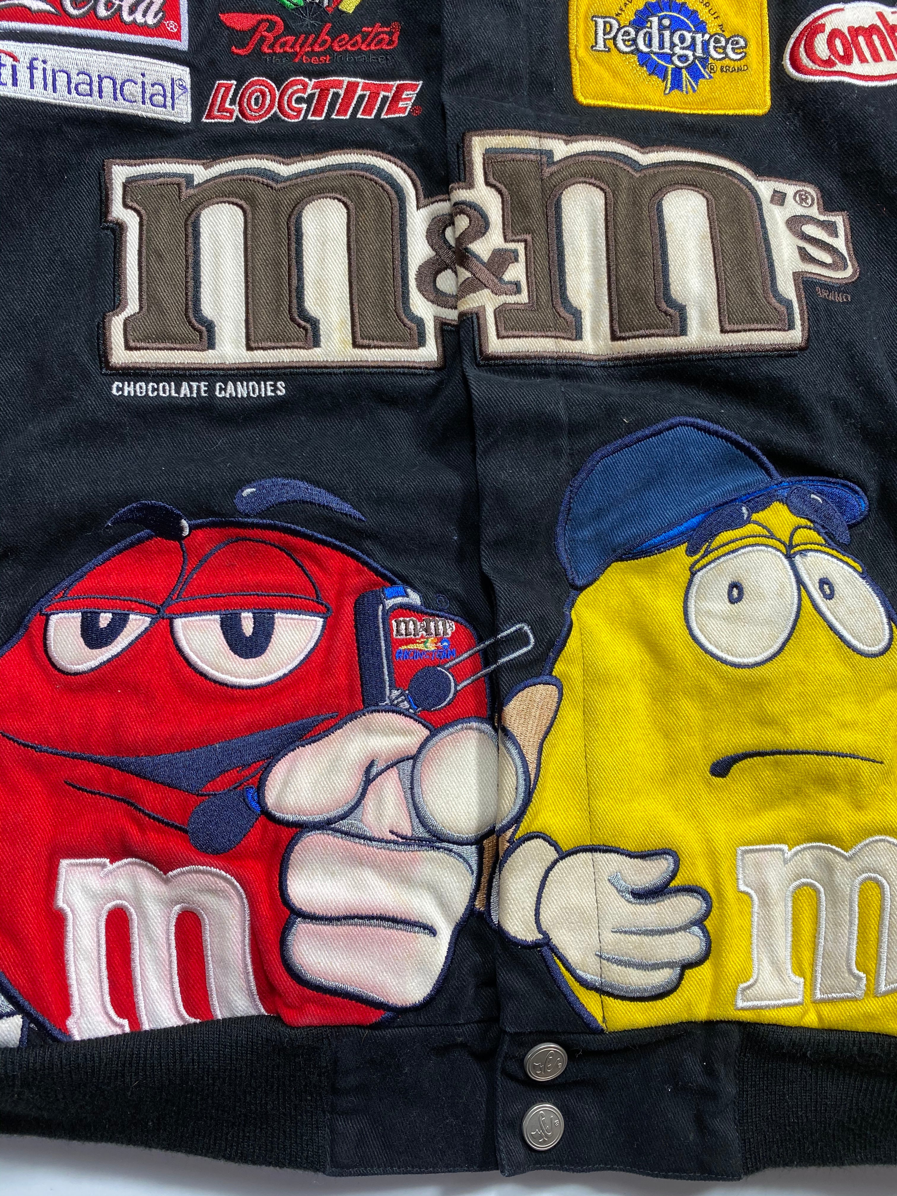 Vintage NASCAR M&M's Size No Tag (Approx. XL) Racing Jacket