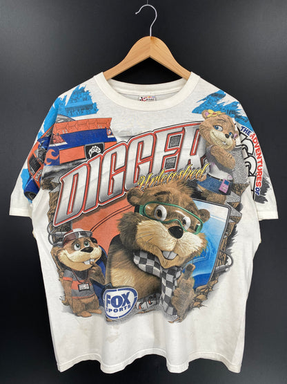 00' NASCAR DIGGER Size XL Vintage Racing T-shirt / k1795