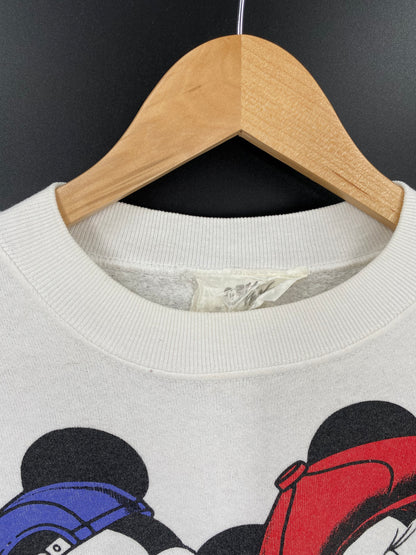 Vintage DISNEY MICKEY x MINNIE Size No tag (Approx.XL) Sweat-shirt / K1646