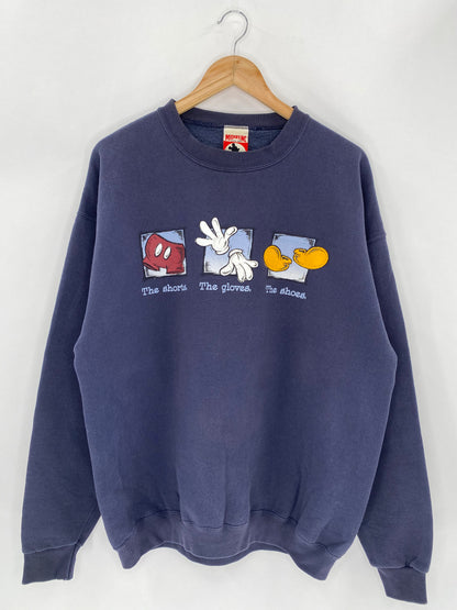 90’s Disney Mickey Made in USA Size XXL Vintage Sweat-Shirt  / 5573