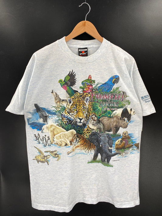 90’s BUSCH GARDENS Made in USA Size L T-Shirts / A6215