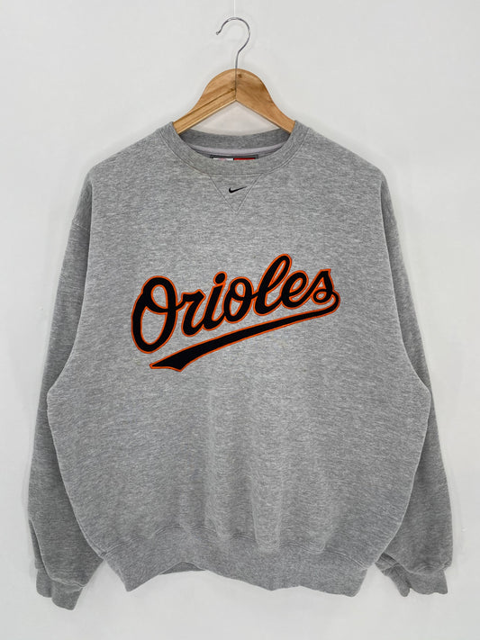 00' NIKE ORIOLES Size M Vintage MLB Sweat-shirt / 6562