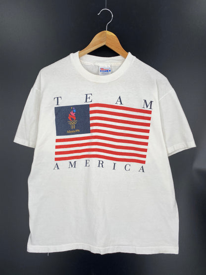 1996 ATLANTA OLYMPIC Size L Vintage T-shirt / 7700