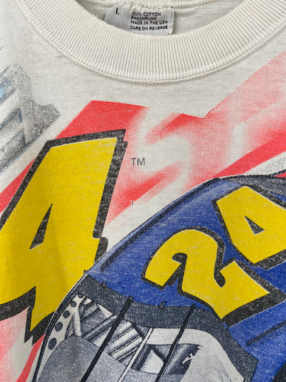 1996' NASCAR JEFF GORDON Made in USA Size L Vintage Racing T-Shirt / K2662