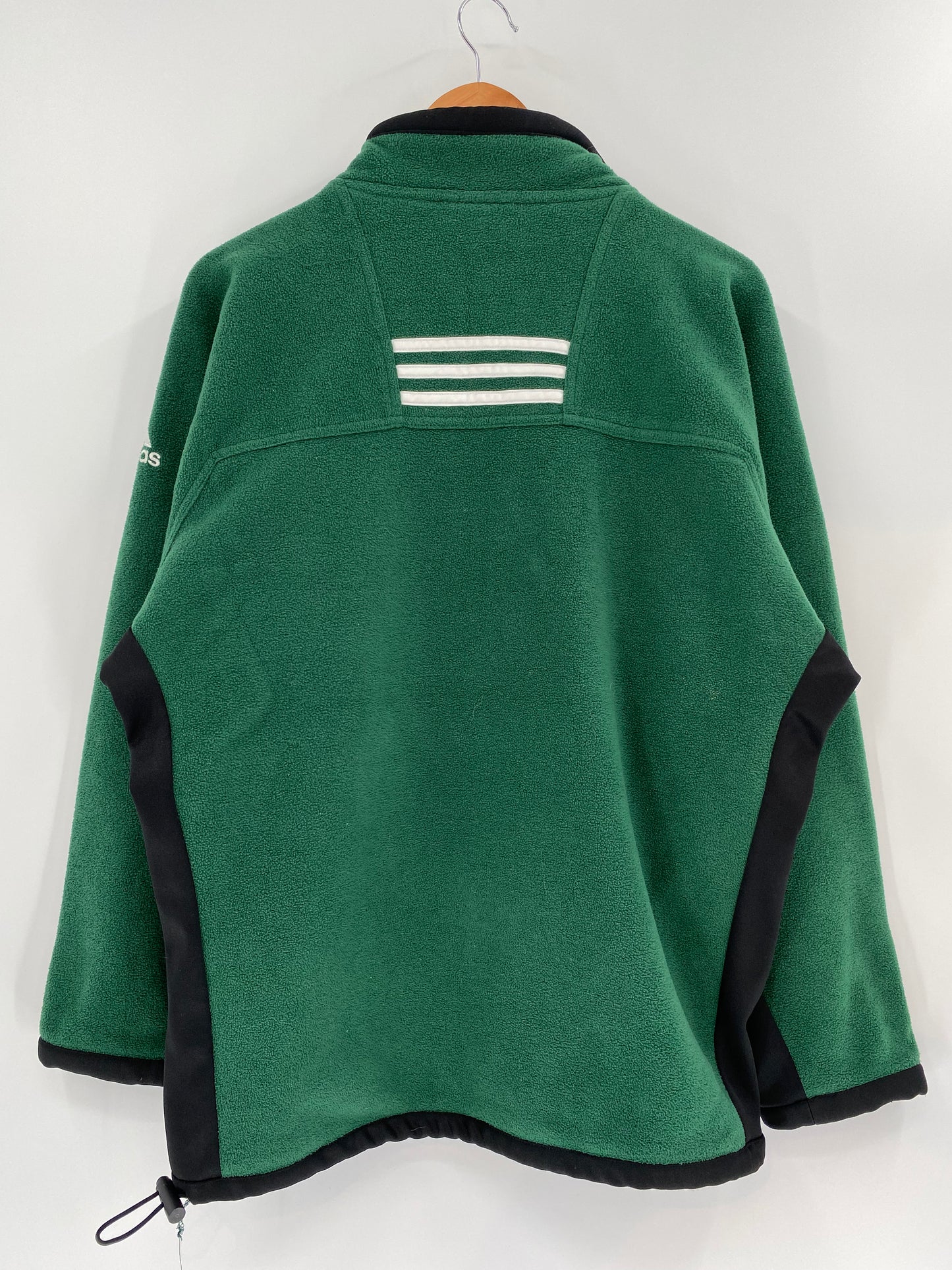 90's ADIDAS Size S Vintage Half-zip Fleece-Shirts / k1392