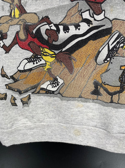 1996 LOONEY TUNES TAZ Made in USA Size L Vintage Sweat-shirt / k1830