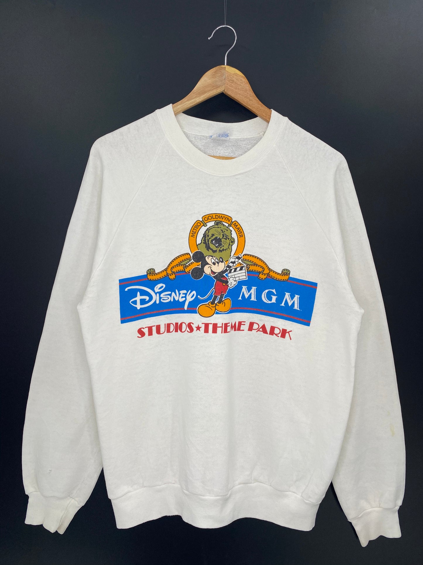 80’s DISNEY MGM MICKEY Made in USA Size XL Vintage Sweat-shirt / 8435