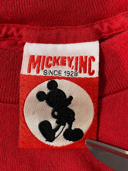 90's DISNEY MICKEY CHRISTMAS Made in USA Size M Vintage T-Shirt / G5192T