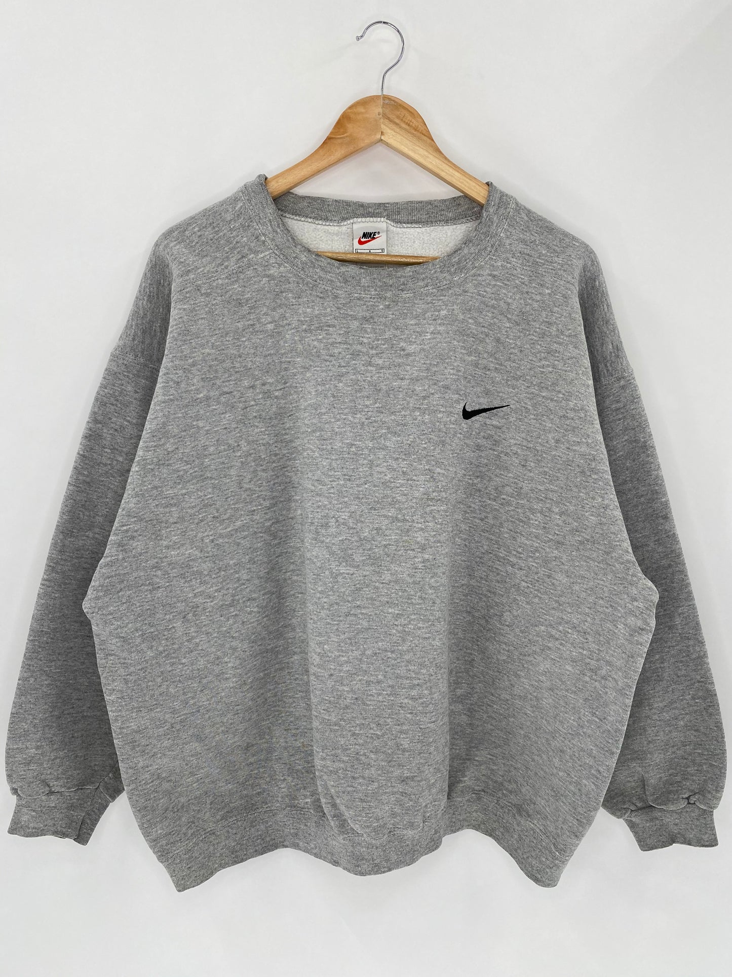 90’s NIKE Mini Swoosh Made in USA Size L Vintage Sweat-Shirt / 5549