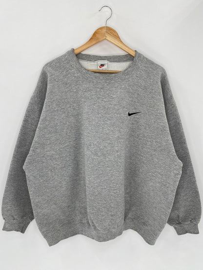 90’s NIKE Mini Swoosh Made in USA Size L Vintage Sweat-Shirt / 5549