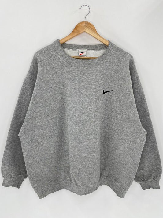 90’s NIKE Mini Swoosh Made in USA Size L Vintage Sweat-Shirt / 5549