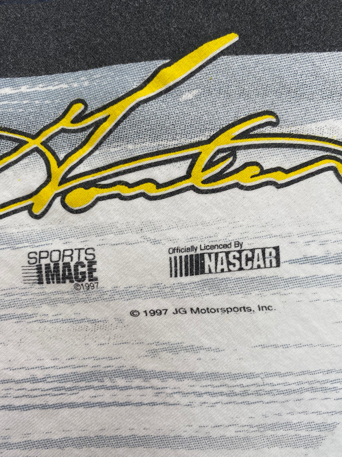 1997 DU PONT NASCAR  Made in USA Size XXL Vintage Racing T-shirt / 9655