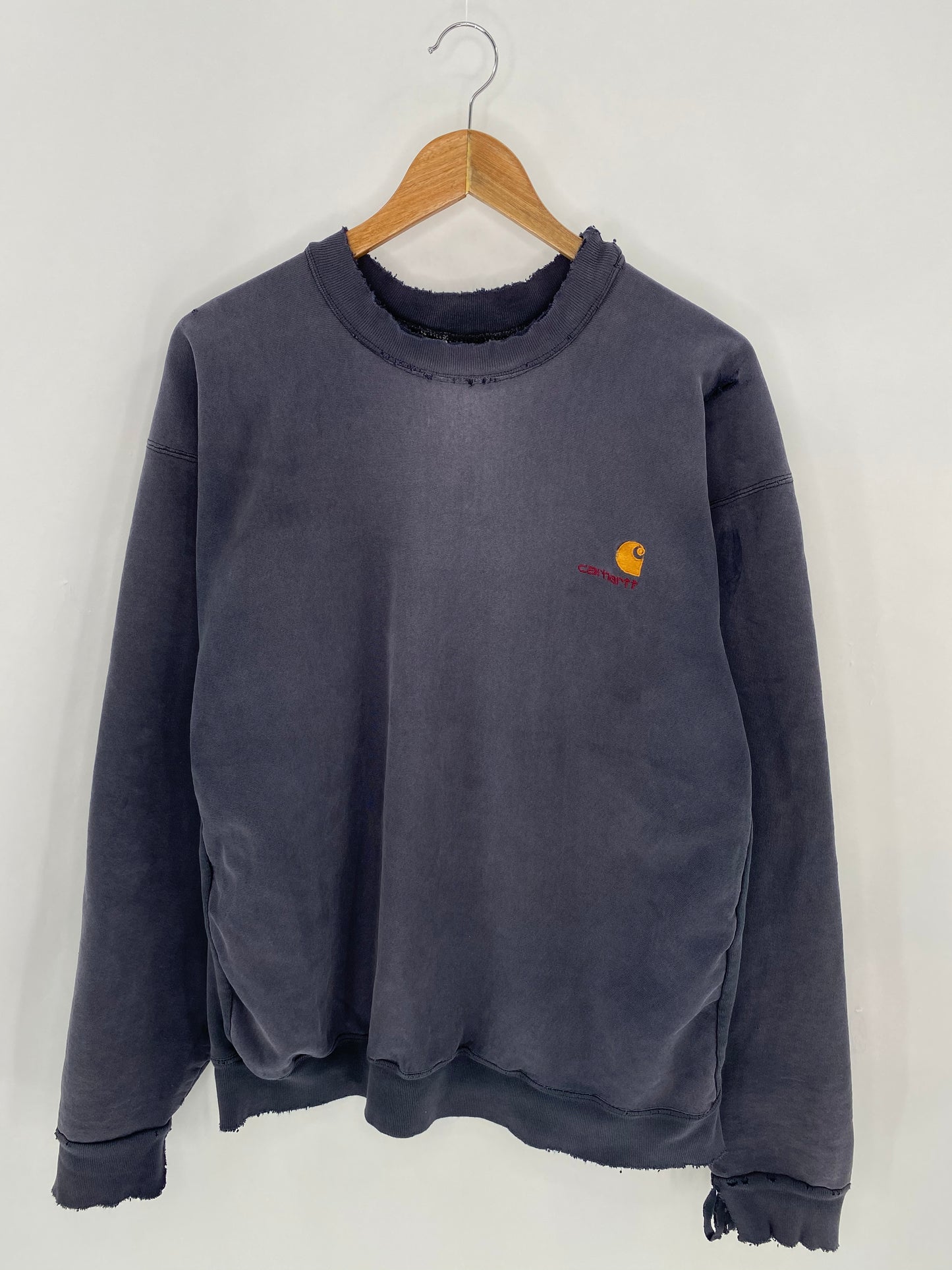 90's CARHARTT Size Approx. L Damaged Vintage Sweat-Shirt / 6975
