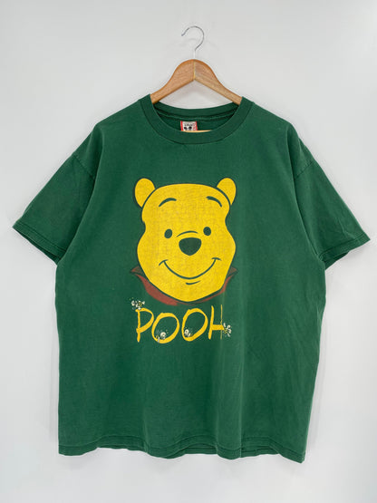 90’s DISNEY POOH Made in USA Size One Size (Approx.XXL) Vintage T-Shirt / K9175