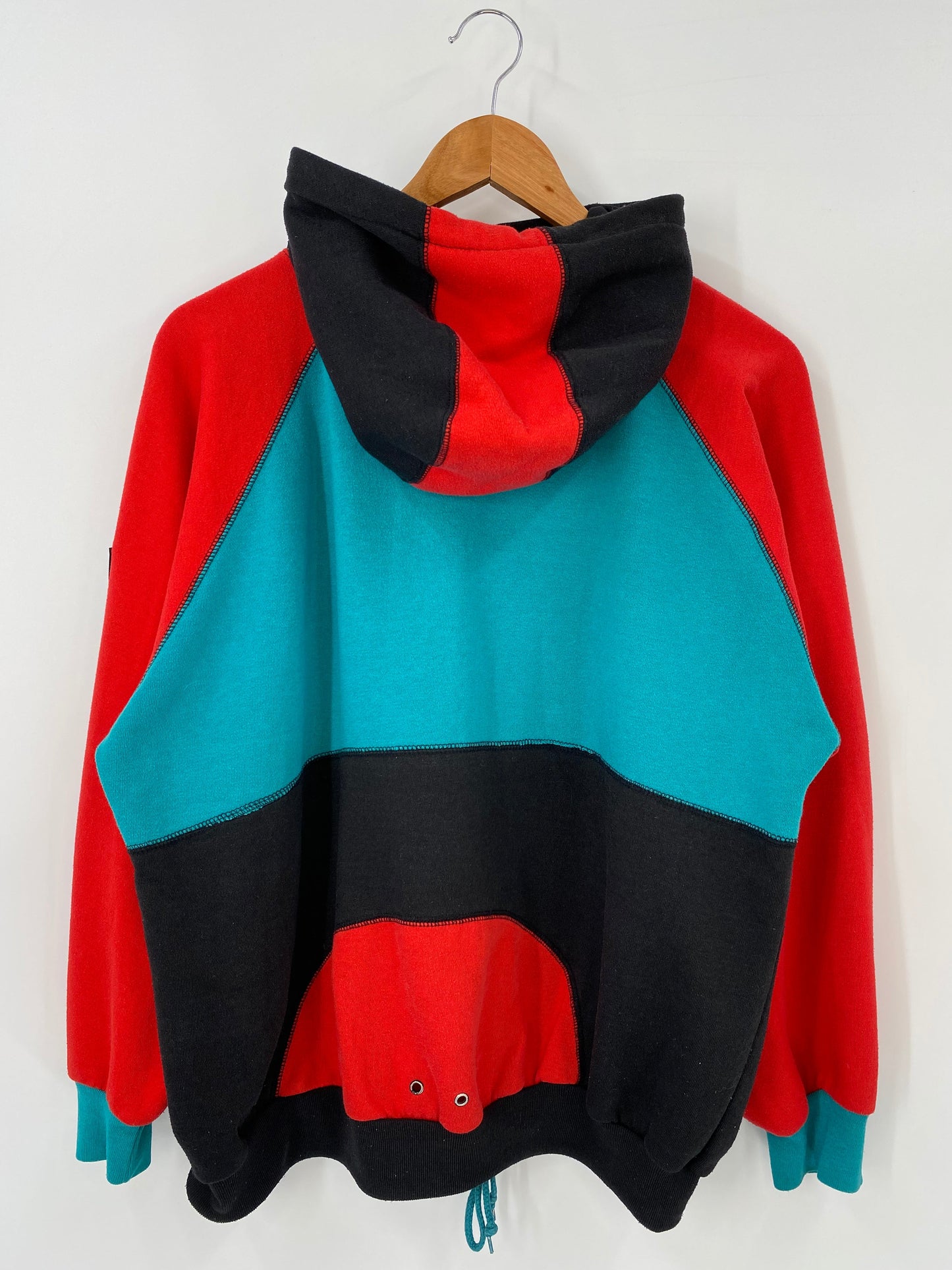 90’s ADIDAS Size No Tag(Approx.M) Vintage Half Zip Hoodie Sweat-shirt  / A5827