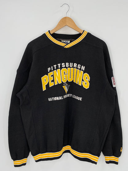90’s PITTSBURGH PENGUINS Size L Vintage NHL Sweat shirt / K3136