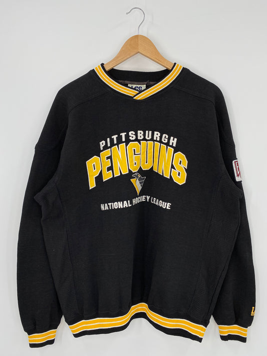 90’s PITTSBURGH PENGUINS Size L Vintage NHL Sweat shirt / K3136