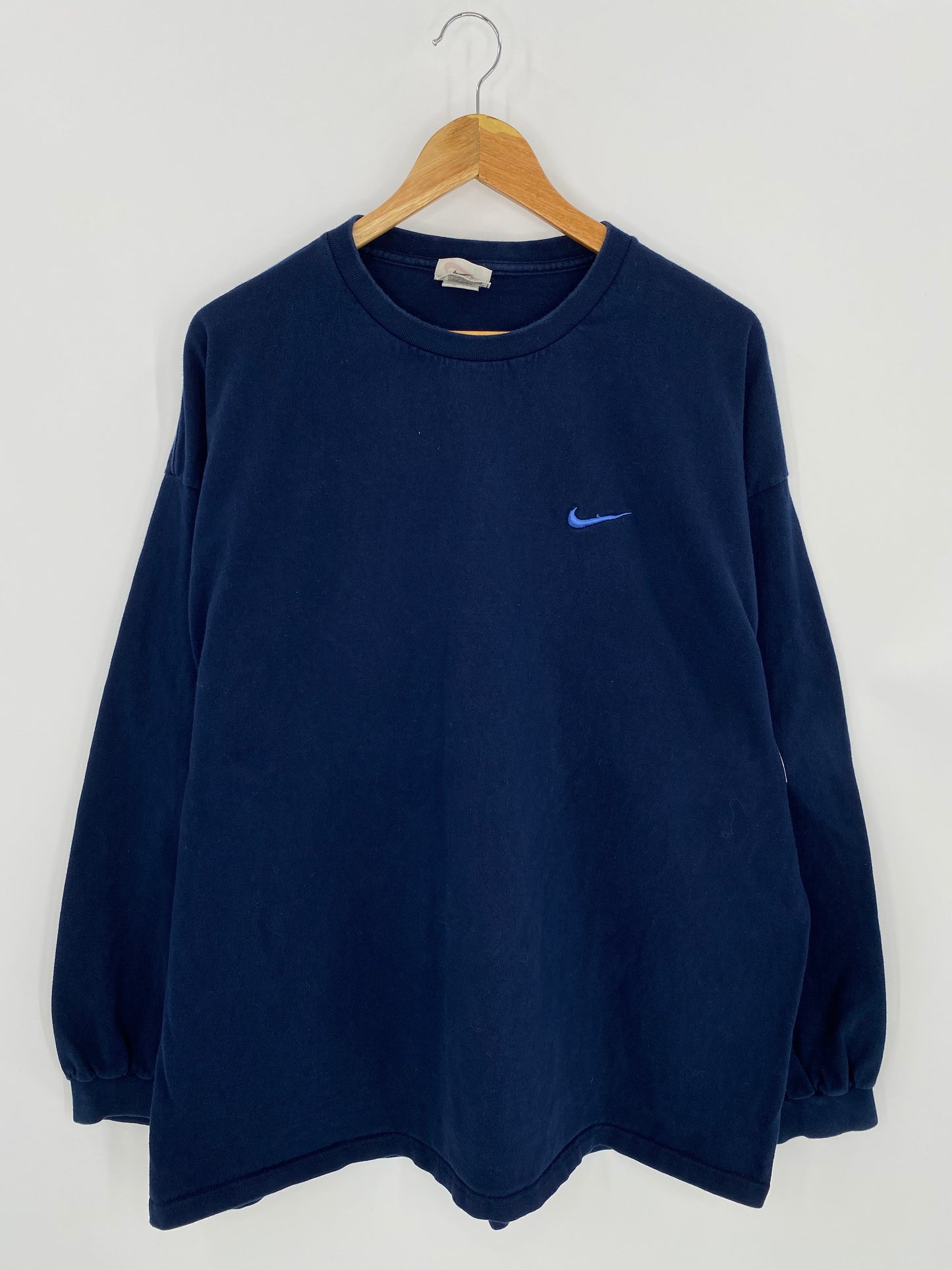 90’s NIKE Mini Swoosh Made in USA Size XXL Vintage Long Sleeve T-Shirt / 7147