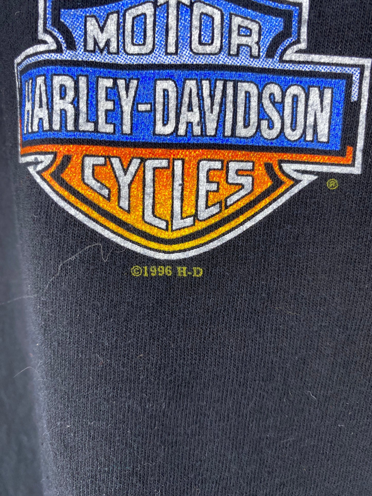 1996 HARLEY DAVIDSON Made in USA Size L Vintage T-Shirt / k8045