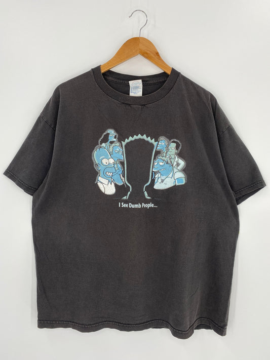 2001 THE SIMPSONS Size XL Vintage T-shirt / E370