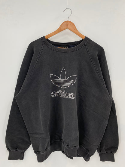90' ADIDAS Size L Vintage Sweat-shirt  / K3197