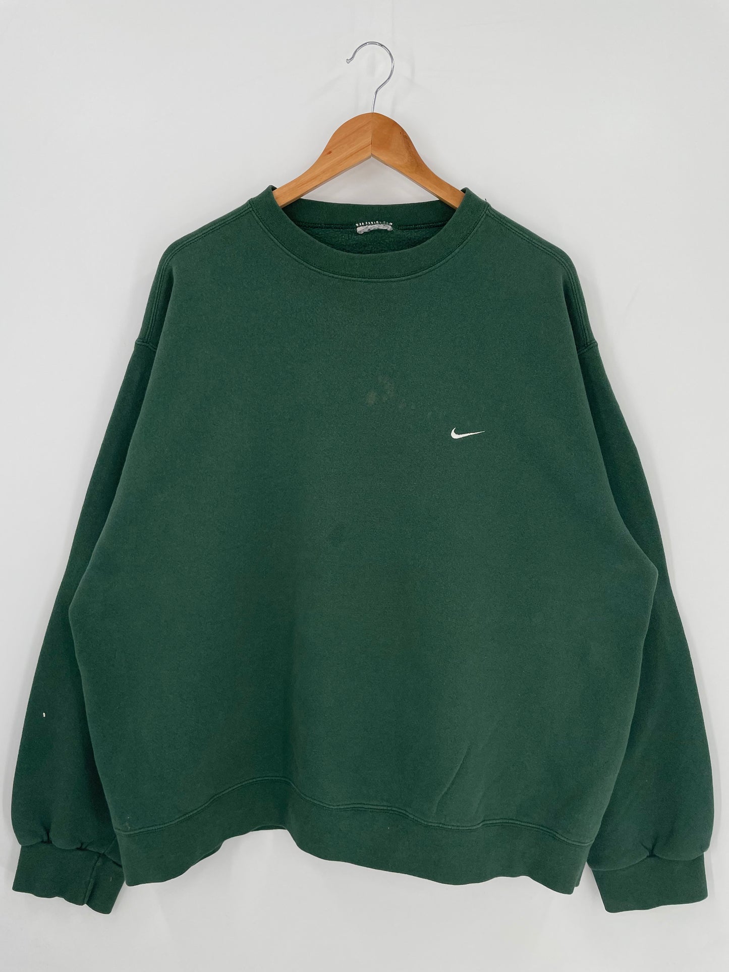 90’s NIKE MINI SWOOSH Size Approx.XXL Vintage Sweat-shirt / K79