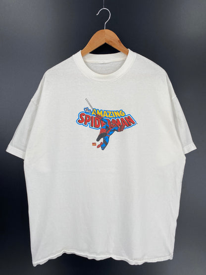 90’s MARVEL SPIDER-MAN (No tag Approx. XL) Vintage T-Shirts / K725