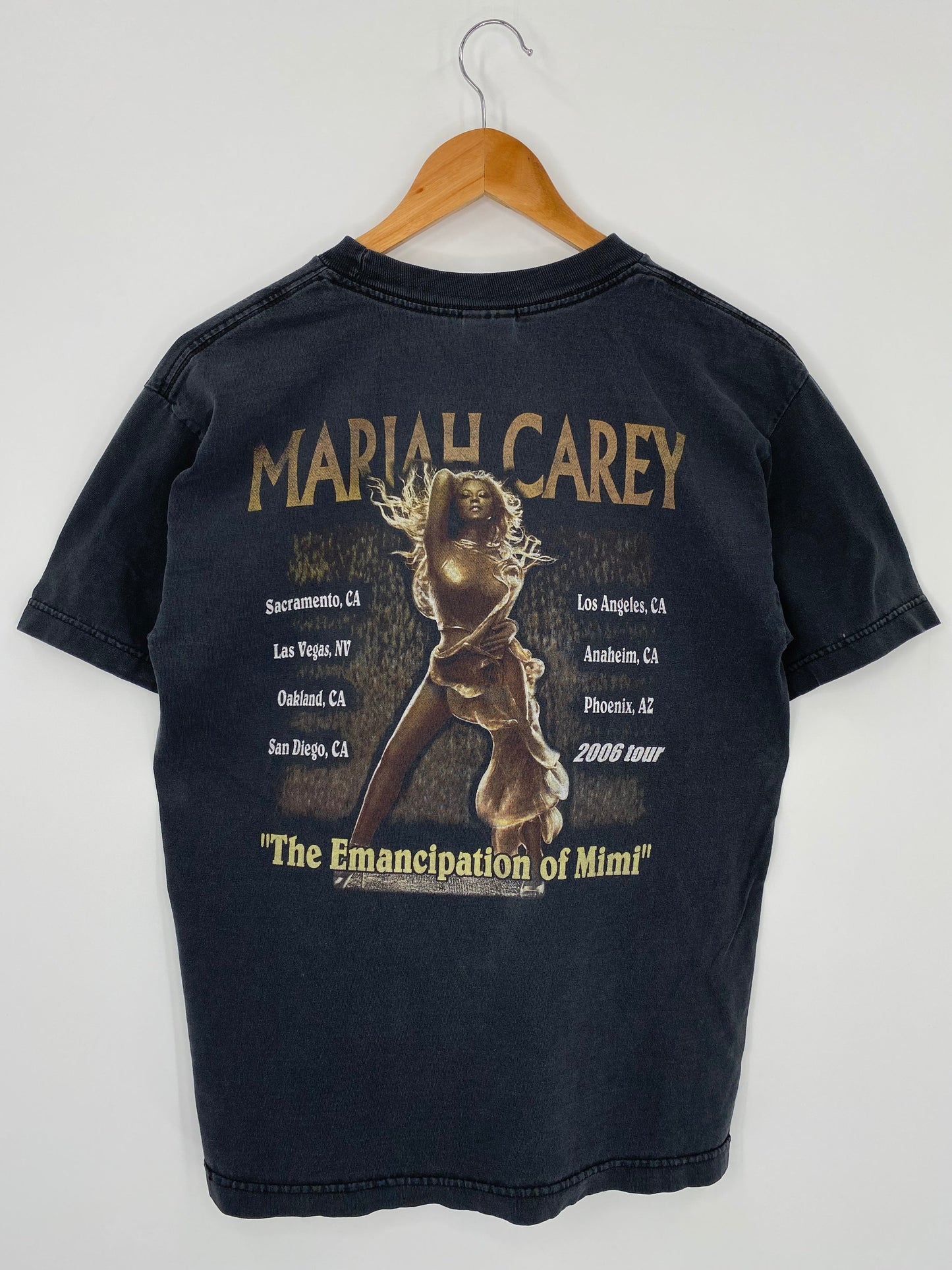 2006 MARIAH CAREY Size M Vintage Music T-Shirts / A2300