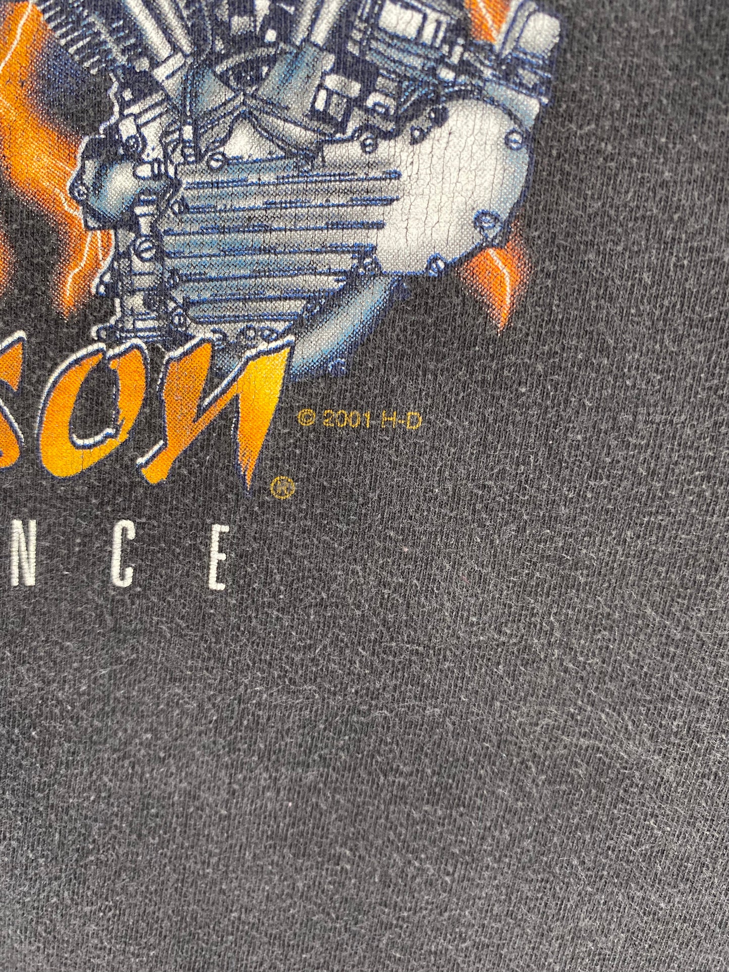 2001 HARLEY DAVIDSON Made in USA Size XXL Vintage T-Shirt / 9783