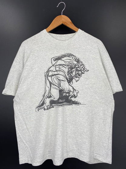 Vintage DISNEY Beauty and the Beast Size No tag (Approx.XL) T-Shirt / K1521