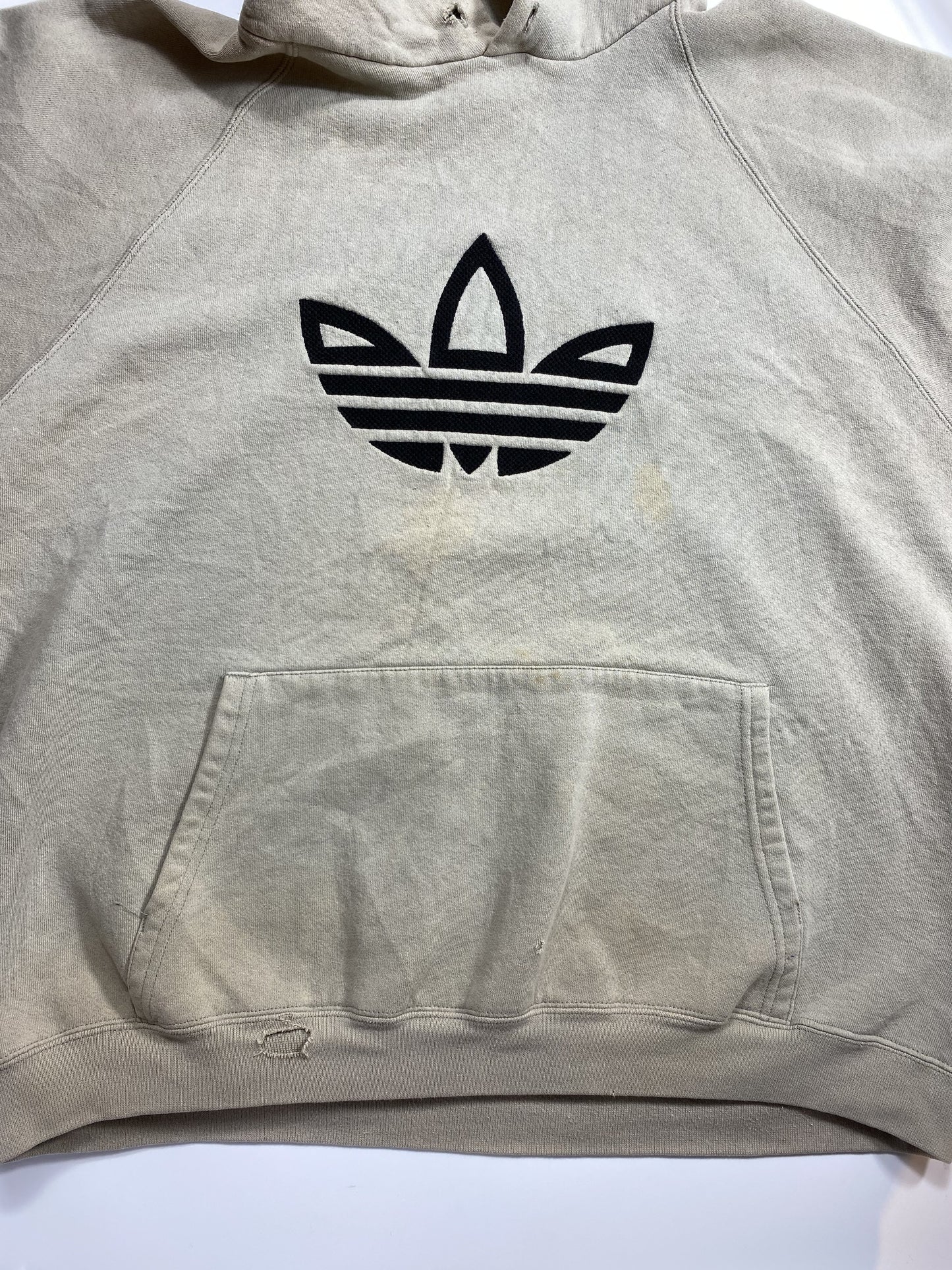 90’s ADIDAS Made in USA Size XXL Vintage Hoodie Sweat-shirt / K5878