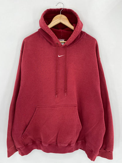 90’s NIKE Center Swoosh Size XXL Vintage Hoodie Sweat-Shirt / 5500