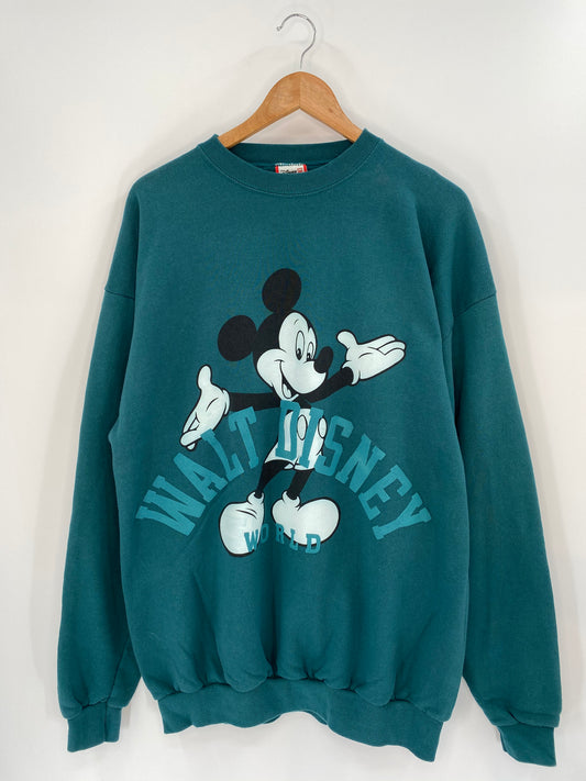 90's DISNEY MICKEY MOUSE Made in USA Size XL  Vintage Sweat-shirt / 9194